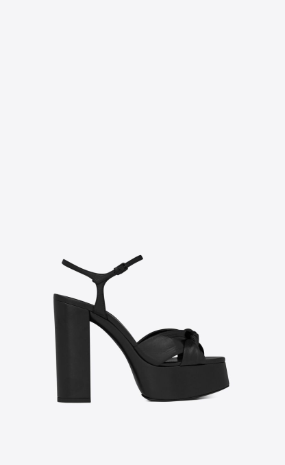 BIANCA PLATFORM SANDALS IN SMOOTH LEATHER